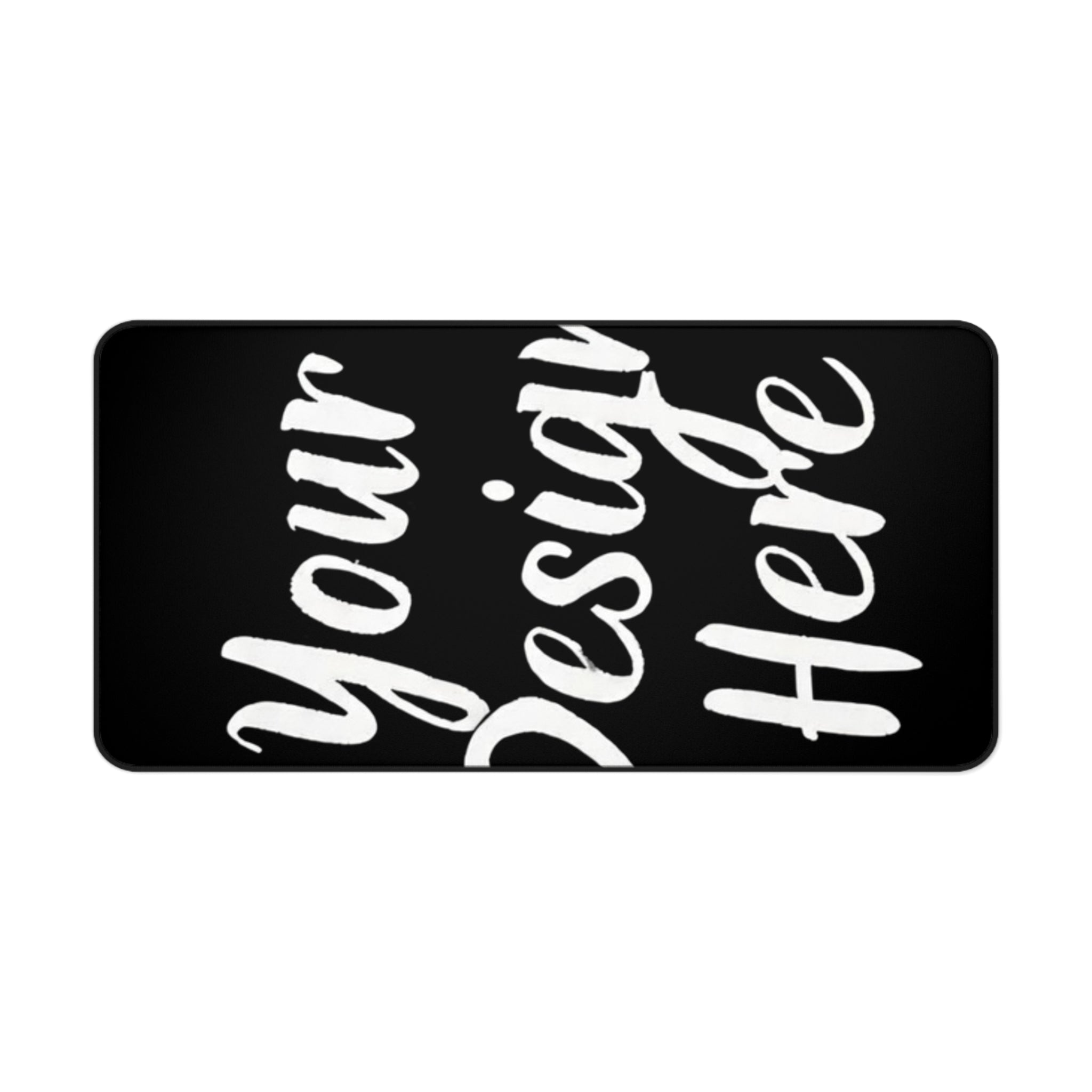 Customizable Black Desk Mat – Large Mouse Pad for Office & Gaming