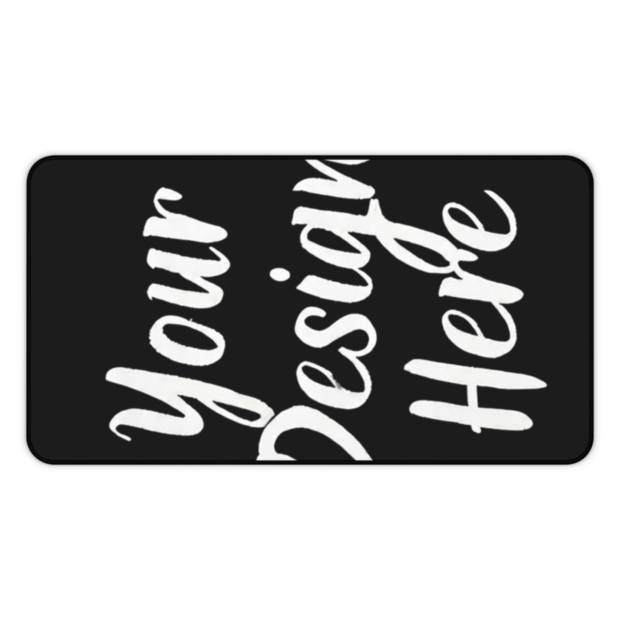 Customizable Black Desk Mat – Large Mouse Pad for Office & Gaming