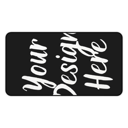 Customizable Black Desk Mat – Large Mouse Pad for Office & Gaming
