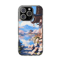 Clear Magnetic Phone Case — Sakura Pagoda Impact-Resistant Design